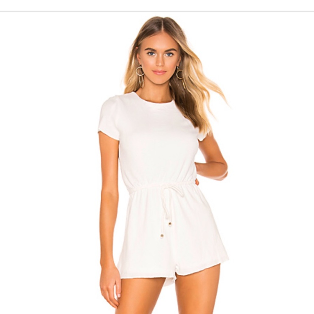 Superdown Laney Drawstring Romper - image 1